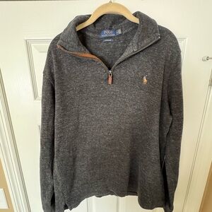 Polo Ralph Lauren estate rib quarter zip men’s pullover sweater in size medium